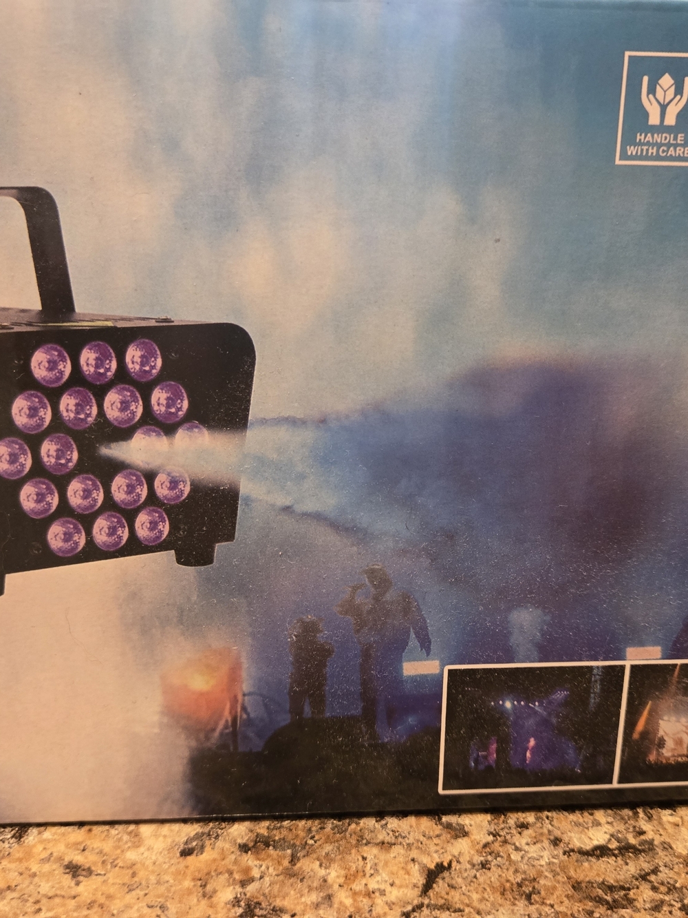 LED Stage Par Can Light - Black &fog Machine Combo